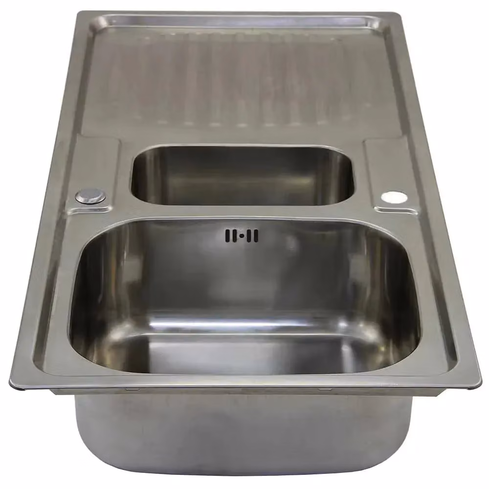 KuKoo Stainless Steel Undermount Kitchen Sink and Rainbow Tap in Silver – 2