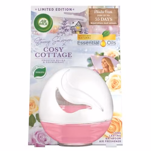 Air Wick Active Fresh Slow Release Air Freshener Stacey Cosy Cottage, 75ml, Pink