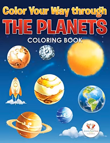 Color Your Way Through the Planets Colouring Book for Children by Activity Book Zone