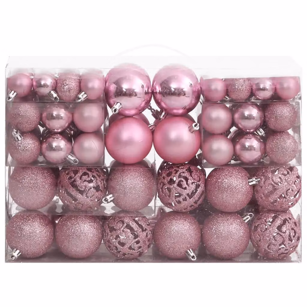 Berkfield Home 111 Piece Pink Christmas Bauble Set – 2