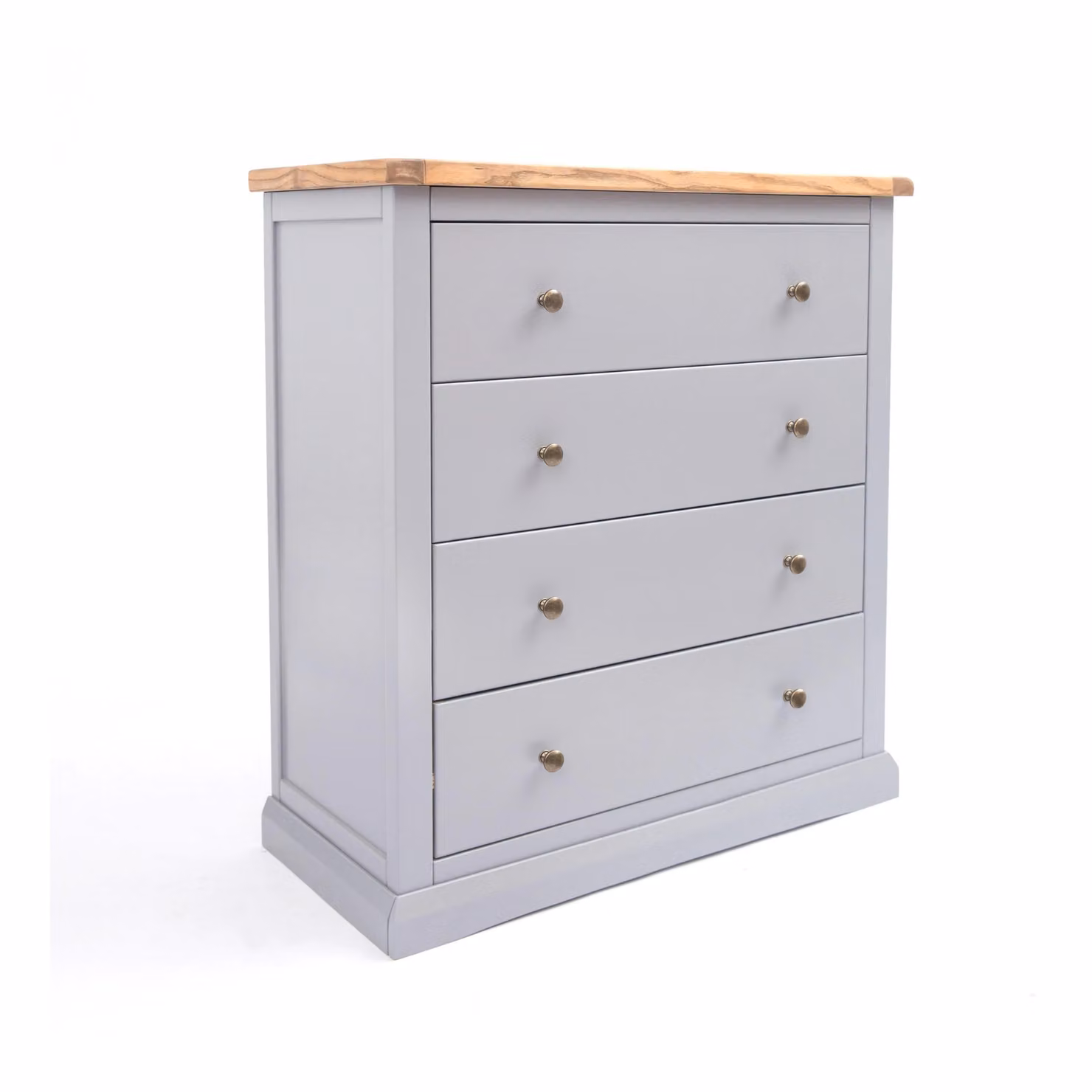 Cabinet Bits Rocca 4 Drawer Chest of Drawers in Grey with Gold Knobs – 2