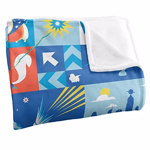 Logovision DC League of Super Pets Fluffy Fleece Throw Blanket, Multicolour, W: 152 cm, D: 127 cm – 2
