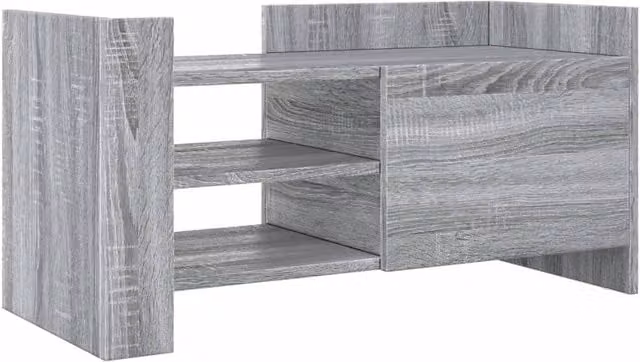 Berkfield Home Grey Sonoma TV Cabinet in Engineered Wood W/D/H: 80 x 35 x 40 cm