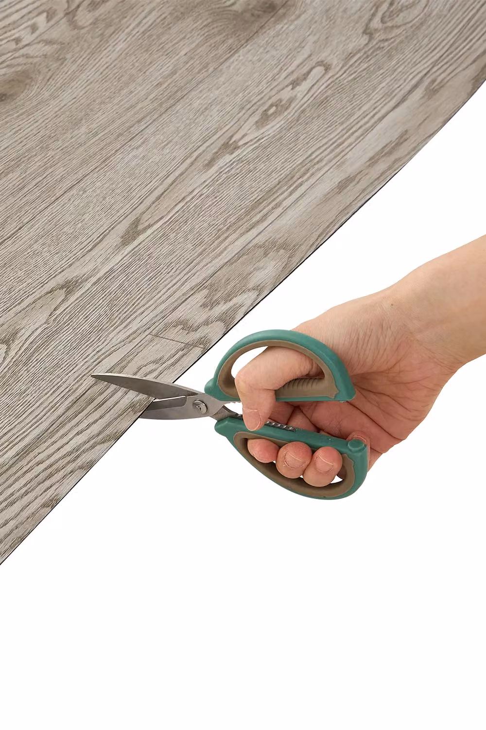 Living and Home Grey Wood Effect Self-Adhesive PVC Flooring Sticker, W: 60 cm, L: 300 cm – 3