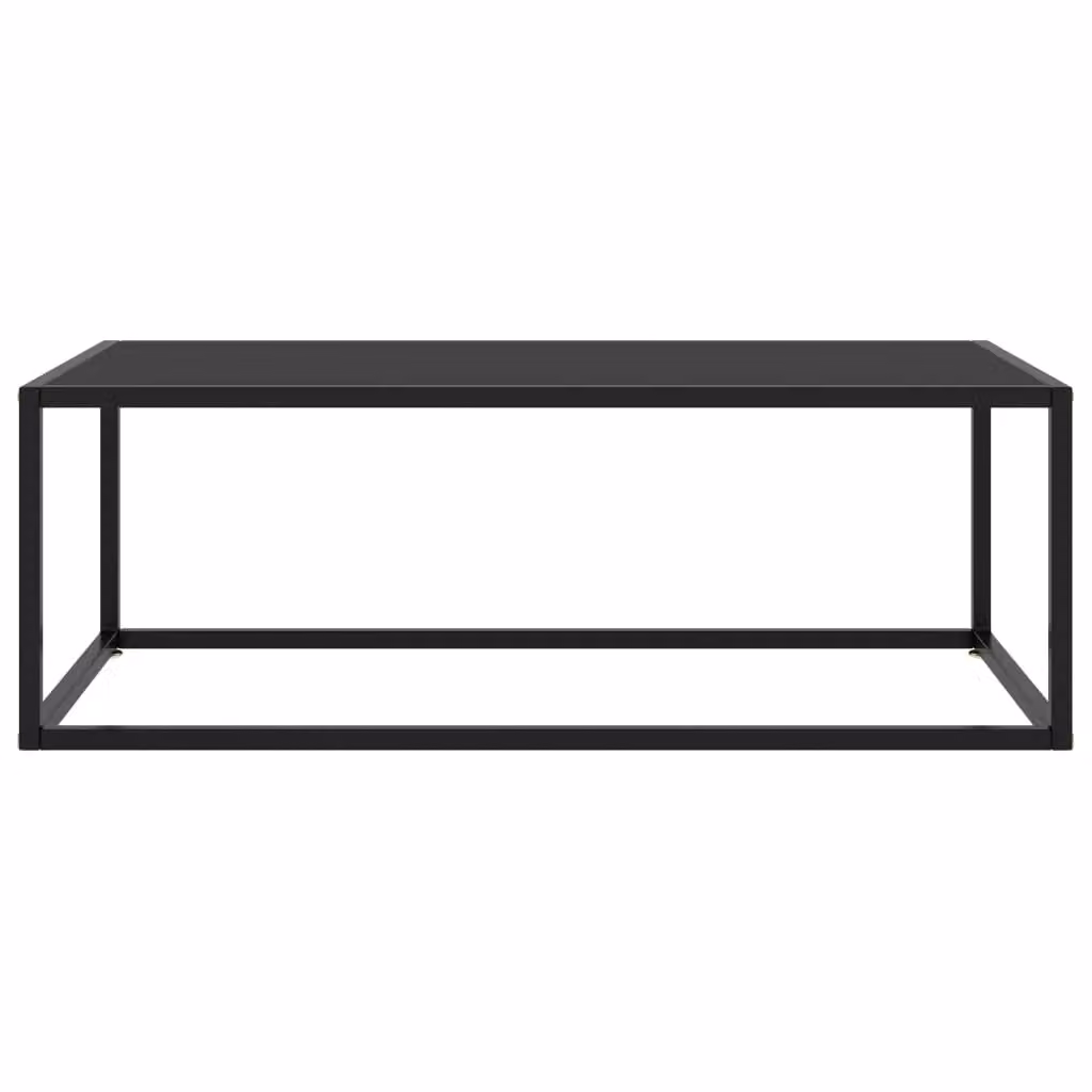 Berkfield Home Modern Black Glass Coffee Table W/D/H: 100 x 50 x 35 cm – 2