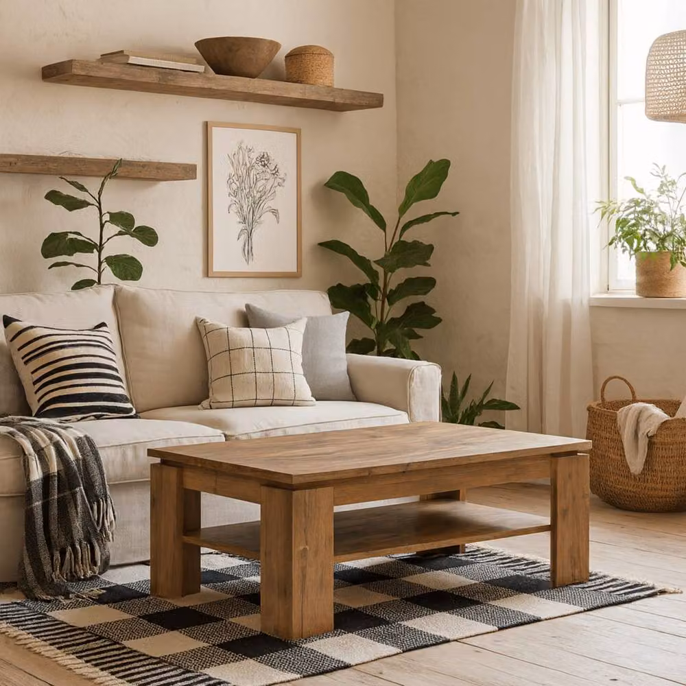 Wyld Haus Juniper Large Rectangular Coffee Table with Chestnut Top and Matera Grey Base in Natural – 2