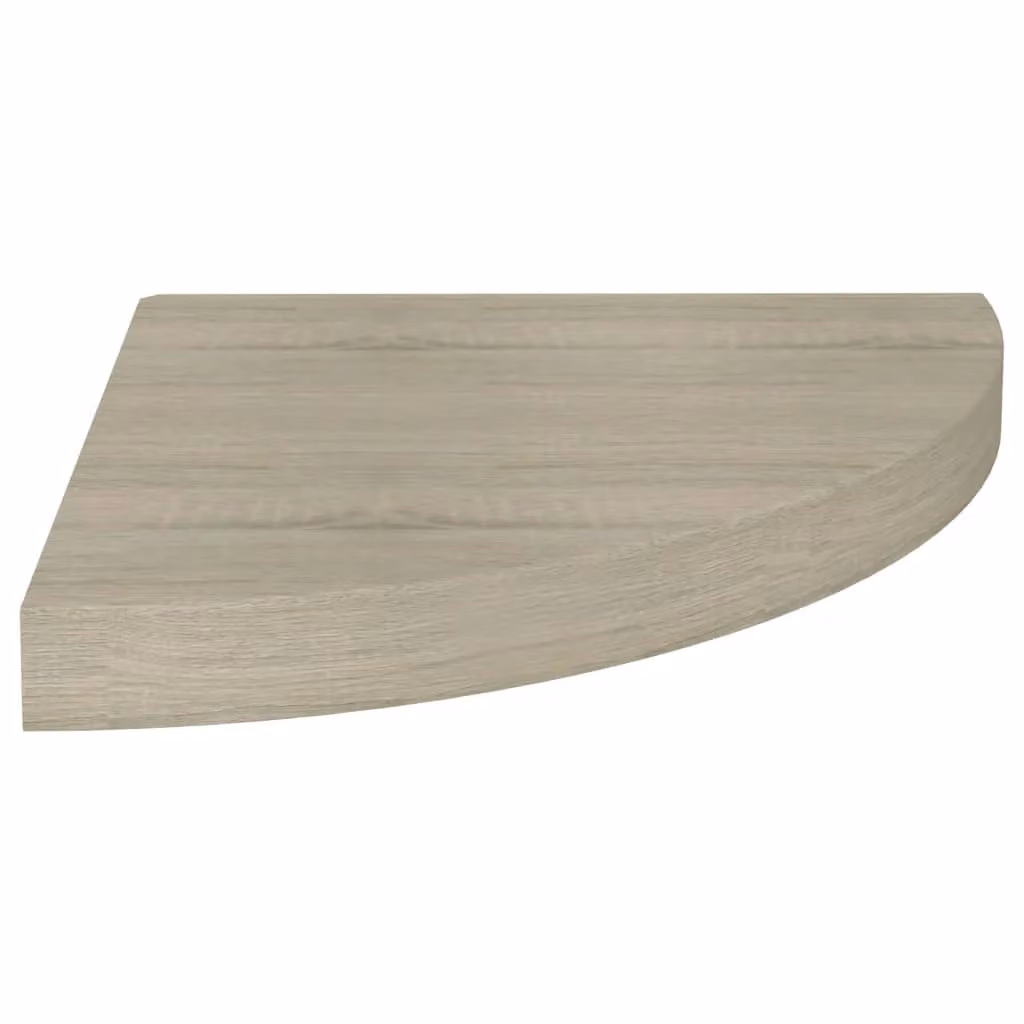 Berkfield Home Floating Corner Shelf in Oak Brown, W/D/H: 35 x 35 x 3.8 cm – 2
