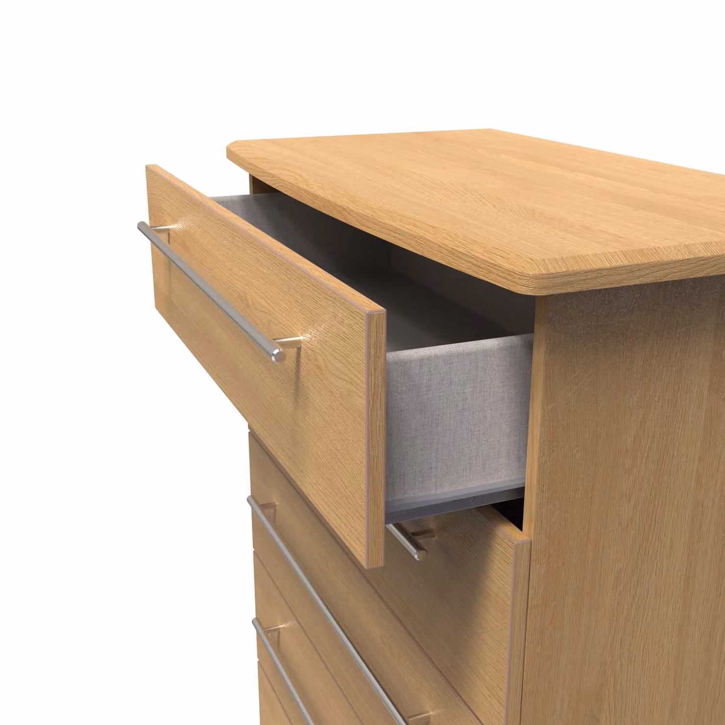 2 U Carlton 5 Drawer Chest in Natural – 3