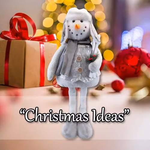 VFM e-Store Silver Standing Snowman Christmas Decoration, H 62 cm x W 40 cm – 4