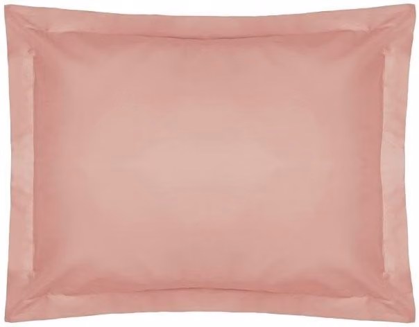 Belledorm Easy Care 200 Thread Count Cotton Polyester Percale Oxford Pillowcase in Pink