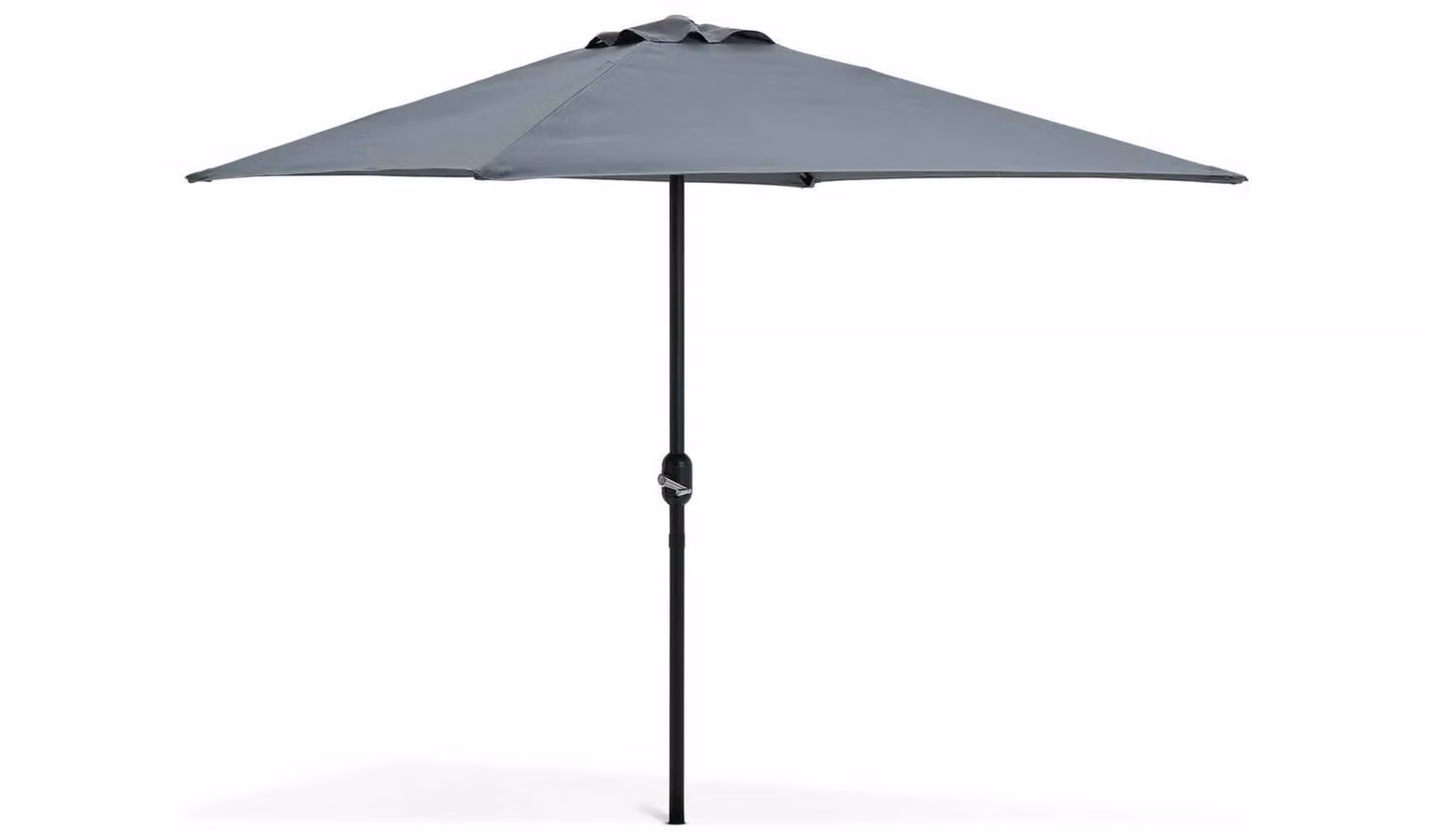 Cheap Furniture Warehouse Grey Square Garden Parasol with Polyester Canopy and Steel Frame, W: 200 cm x W: 200 cm
