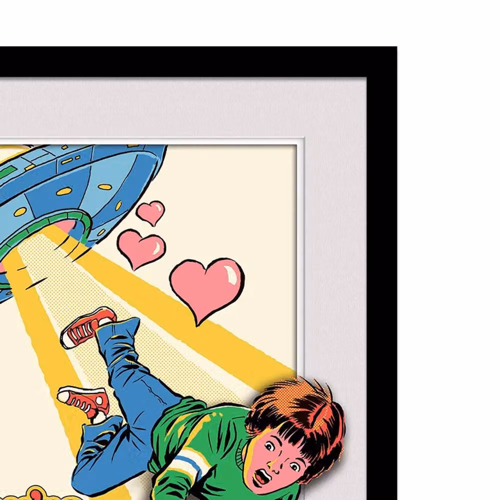 Steven Rhodes Chosen One Breakout Framed Multicolour Retro Illustration Poster – 2