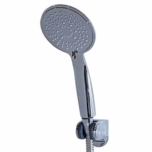 Vito 5 Spray Chrome Handheld Shower Spray with Anti-Limescale and Mist/Massage Functions