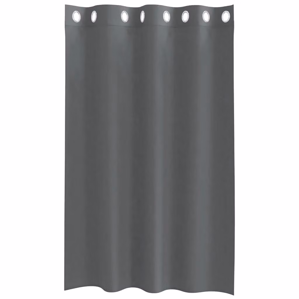 Berkfield Home Grey Voile Fabric Panel Curtains with Eyelets, 2 Pack, W: 140 cm, H: 175 cm – 3