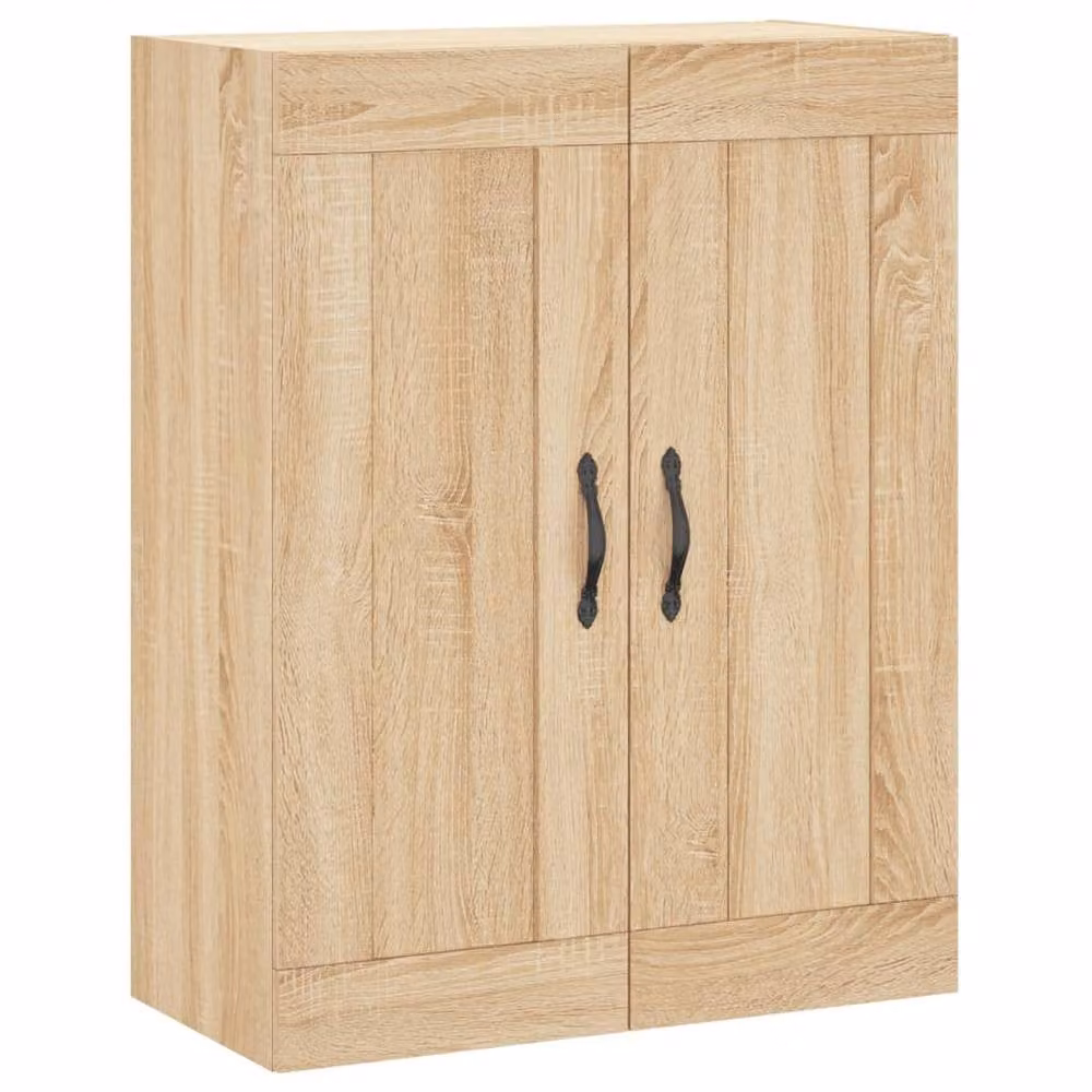 Berkfield Home Set of 2 Wall Mounted Cabinets in Sonoma Oak Light Oak Finish – 2