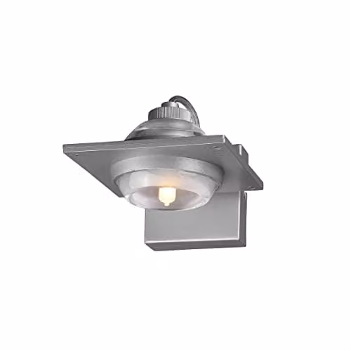 Netlighting Ull Modern Dome Wall Lamp in Silver Grey with G9 Bulb Holder