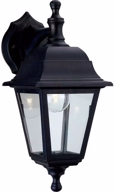 Netlighting Oslo Black Resin Outdoor Wall Lantern Up/Downlight IP44 E27 – 2
