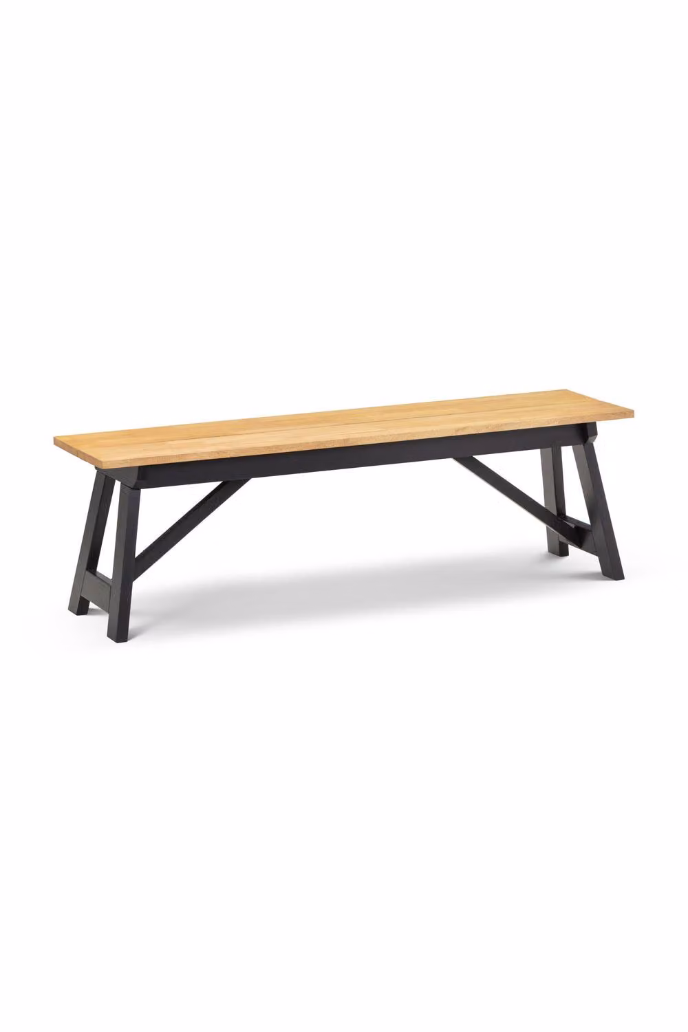 Julian Bowen Hockley 140cm Industrial Dining Bench in Black and Brown – 4