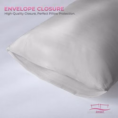 Home Sweet Home UK Silver Microfibre Pillowcase Set of 2 with Envelope Closure, W: 48 cm x L: 74 cm – 3
