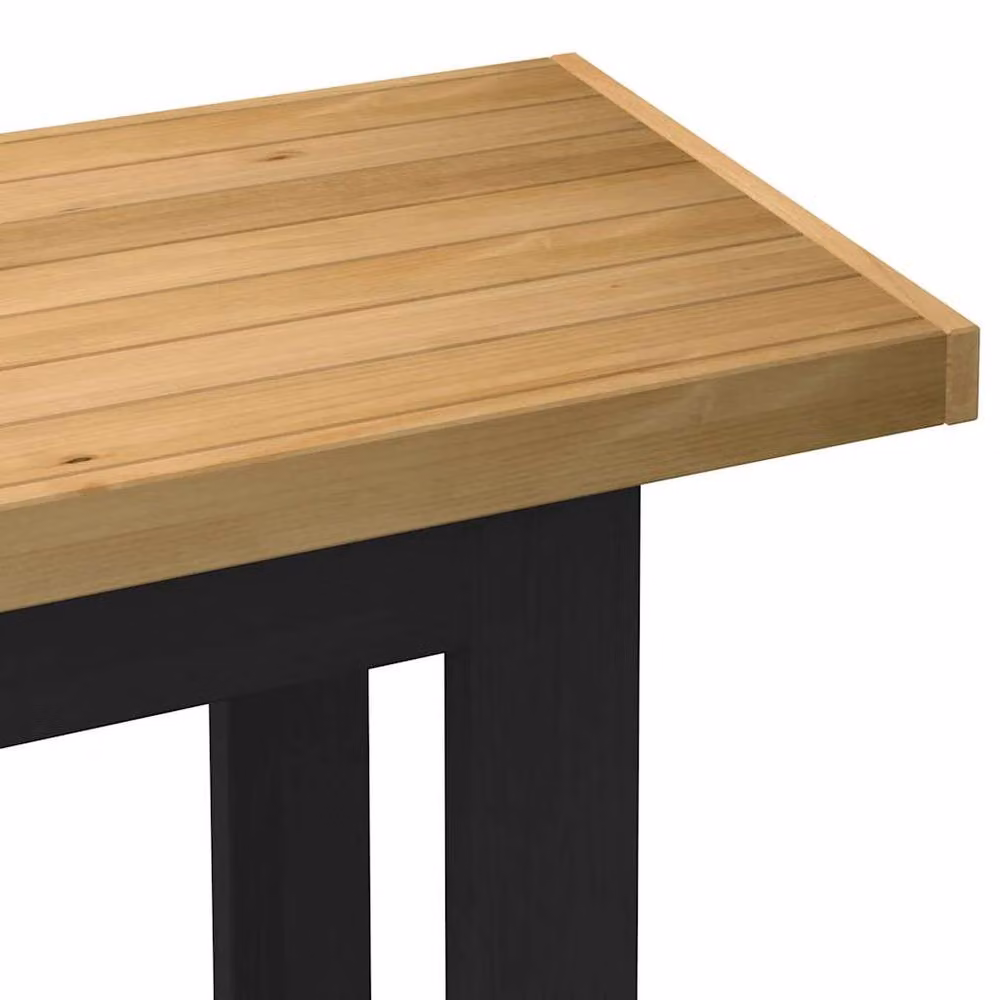Berkfield Home NOAIN Writing Desk in Brown Solid Pine Wood with U-Shaped Legs, W/D/H: 120 x 50 x 75 cm – 5