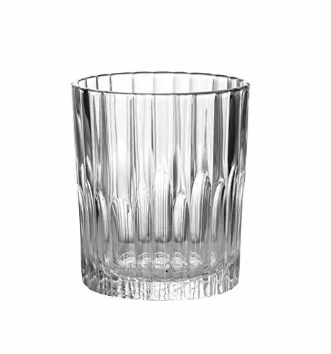 Duralex Manhattan Whisky Tumbler Glasses, Transparent, 220 ml, Pack of 6