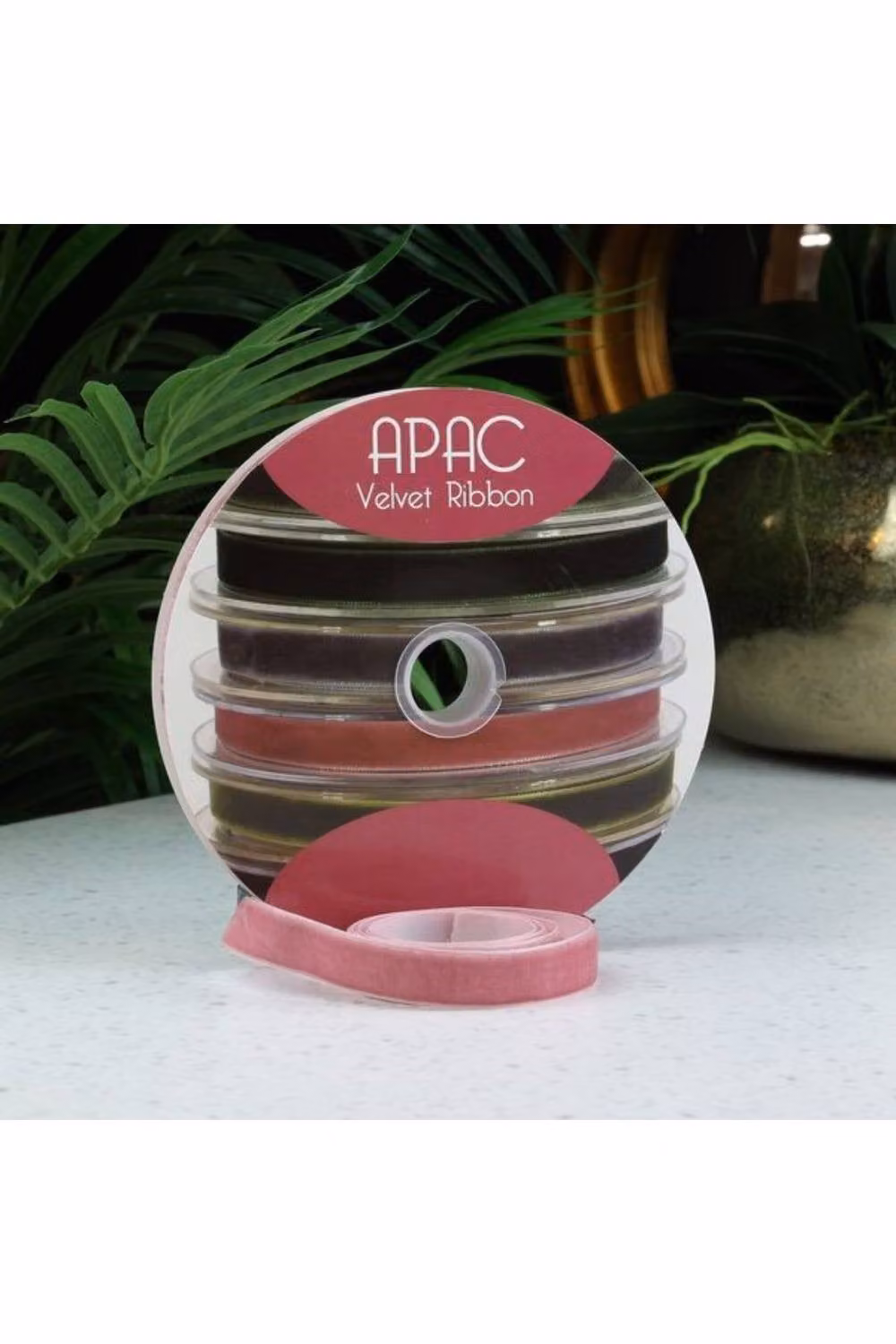 KDMD Dusky Pink Velvet Ribbon, 15mm x 20m – 2