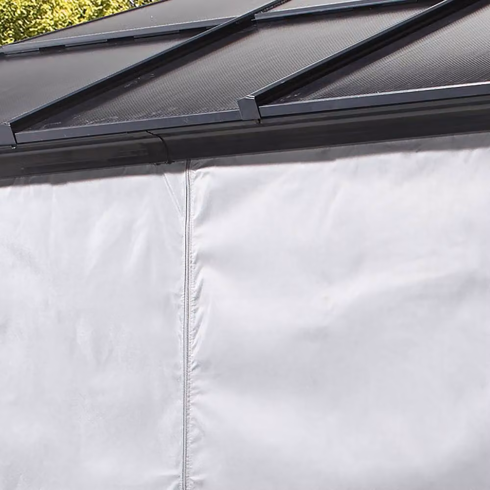 Rowlinsons Grey Polyester Curtains for Sojag Meridien Gazebo, W: 300 cm, H: 199.01 cm – 2