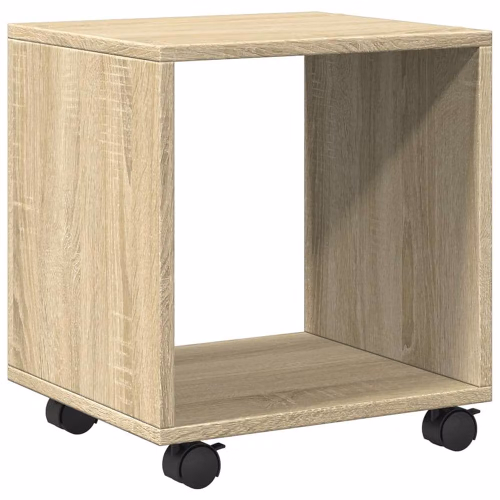 Berkfield Home vidaXL Rolling Cabinet in Sonoma Oak Brown, W/D/H: 37 x 33 x 42.5 cm – 2