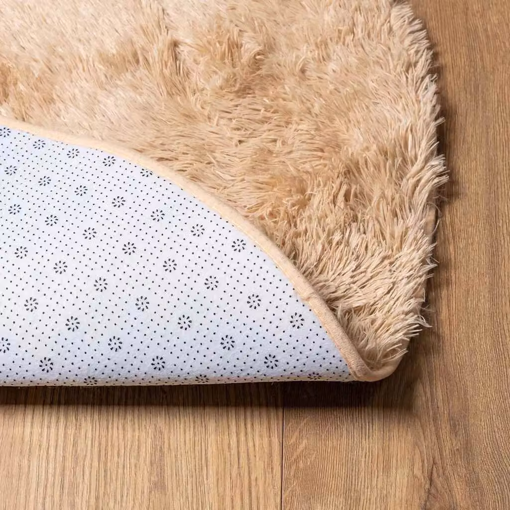 Berkfield Home NAVARRA Shaggy High Pile Rug, Beige, W/D: 200 x 200 cm – 2