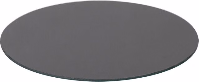 Harbour Housewares Round Black Glass Chopping Board with Non-Slip Feet, Diameter: 30 cm – 8