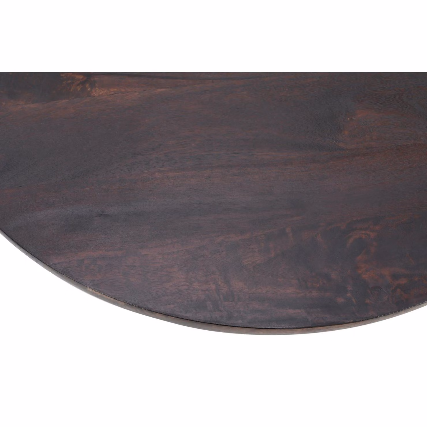 IH Design Round Dark Brown Mango Wood Dining Table – 3