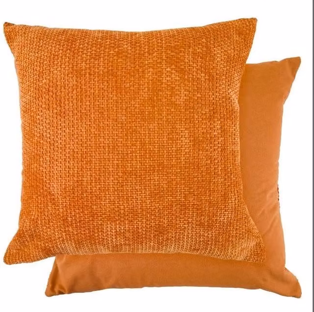 New Edge Blinds Pica Collection Cushion Cover in Orange, W/D/H: 43 x 43 x 43 cm – 1