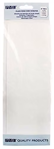 PME PS42 Plain Edge Plastic Dough Scraper Spatula, White, 25.4 cm