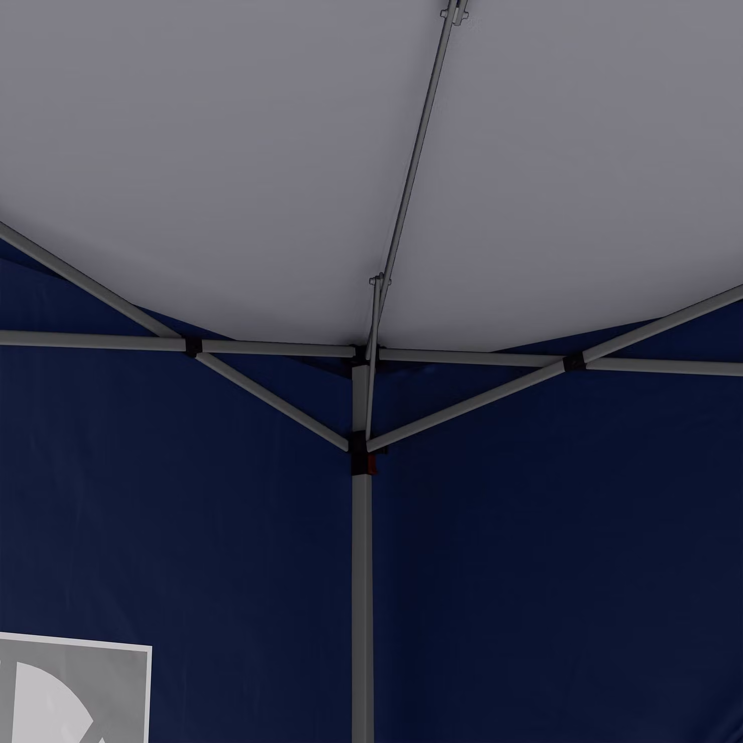 Outsunny Blue Pop Up Gazebo with Sides W: 300 cm, D: 300 cm, H: 196 cm – 8