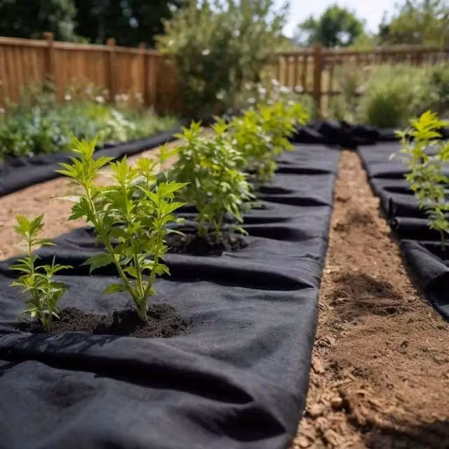 Berkfield Home Black Polyester Fibre Geotextile Membrane for Weed Control, 1 x 50 m
