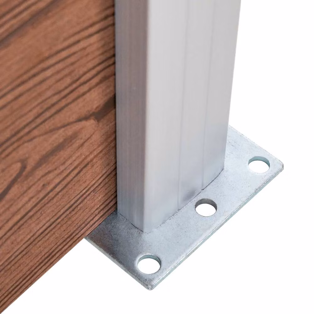 Berkfield Home Durable WPC Fence Panel Set, Brown, W: 526 cm, H: 146 cm – 5