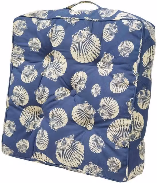 Ascalon Design Ltd Maritime Blue Square Picnic Cushion, W/D/H: 53 x 53 x 10 cm – 1