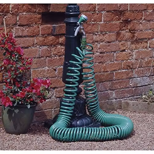Samuel Alexander 30m Green and Transparent Plastic Garden Coil Hose Pipe – 3