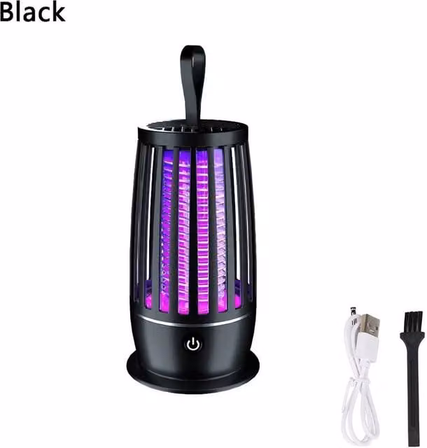 FLAVORA Black Rechargeable Electric Insect Killer Mosquito Trap Light