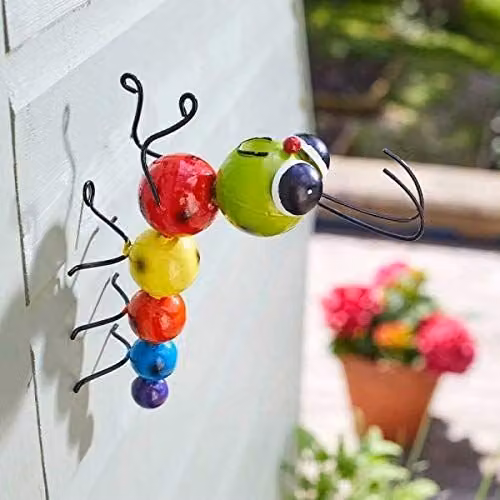 Marco Paul Multicoloured Caterpillar Metal Garden Ornament – 1