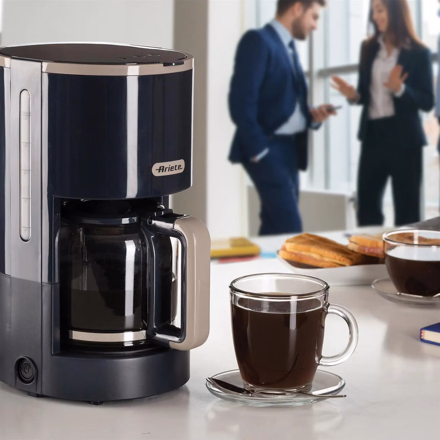 Ariete Breakfast Line Drip Coffee Machine with Glass Jug in Black and Grey – 4