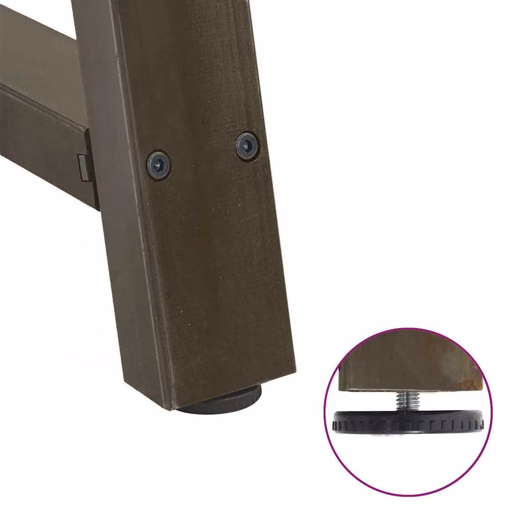 Berkfield Home A-Shaped Steel Coffee Table Legs, 2 Pieces, Black, H: 70 cm, W: 42.5 cm, D: 42.5 cm – 4
