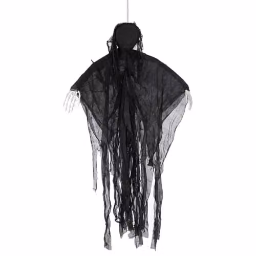 Yezi Halloween Grim Reaper Hanging Decoration, Black, Height: 130 cm