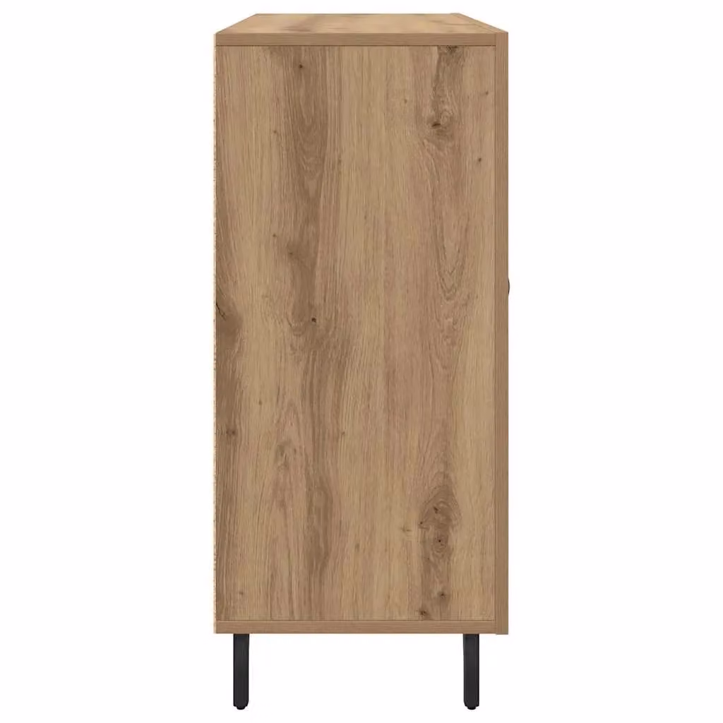 Berkfield Home Modern Sideboard with Storage Door in Brown, W/D/H: 90 x 34 x 80 cm – 3