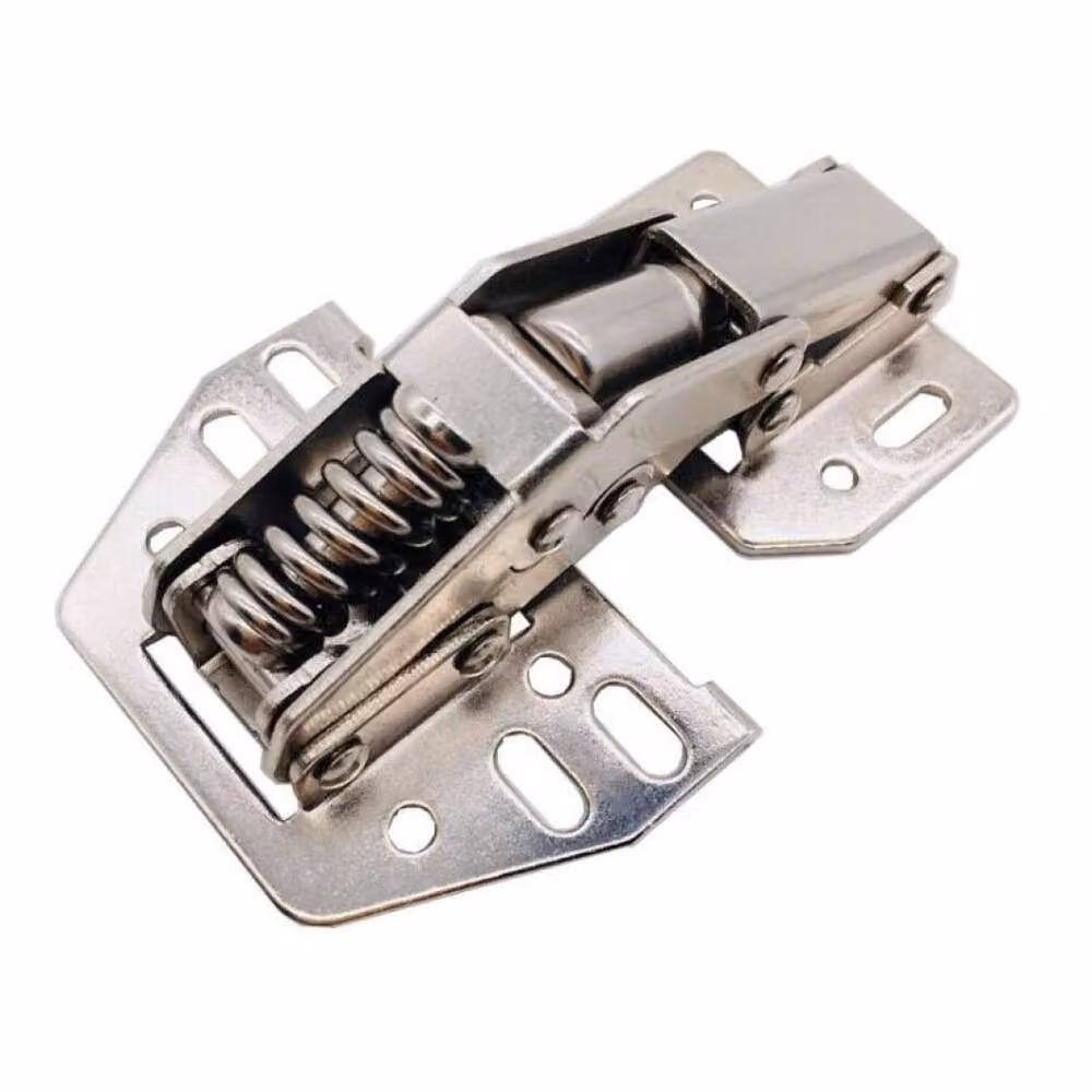 FLAVORA 2-Piece Overhead Swing Up Locker Cupboard Door Stay Hinges in Silver, W: 1000 cm, D: 52 cm – 2
