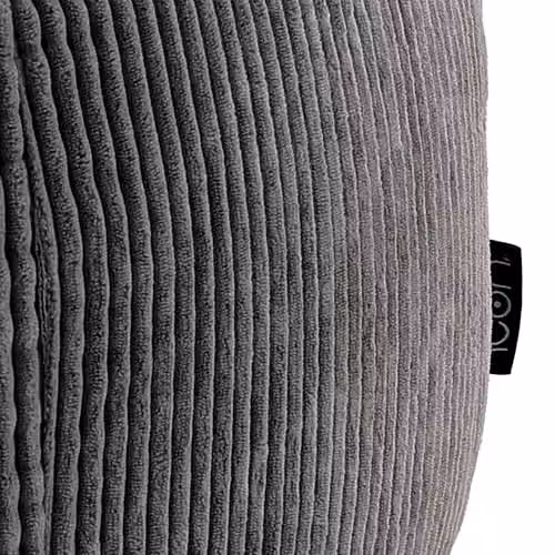 ICON Classic Corduroy Bean Bag in Grey with EPS Polystyrene Filling – 4