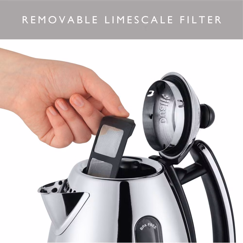 Dualit Lite Jug Kettle in Black and Silver, 1.5 l – 4