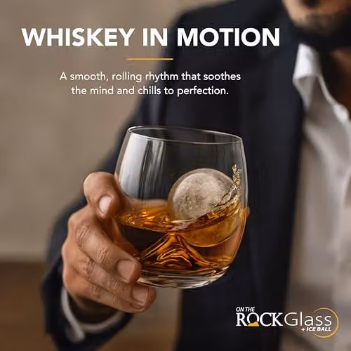 Final Touch On the Rocks Glass and Ice Ball Mould Set in Transparent – 2