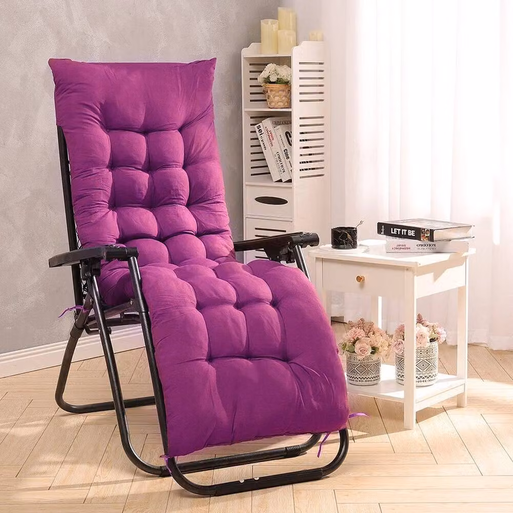 KORVIXA Purple Outdoor Recliner Chair Seat Pad, W/D/H: 150 x 100 cm – 2