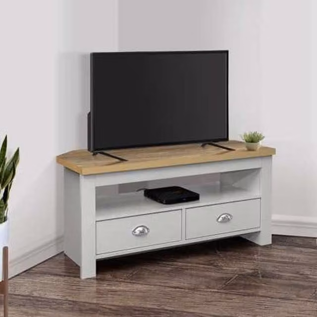 Birlea Modern Oak and Grey TV Unit
